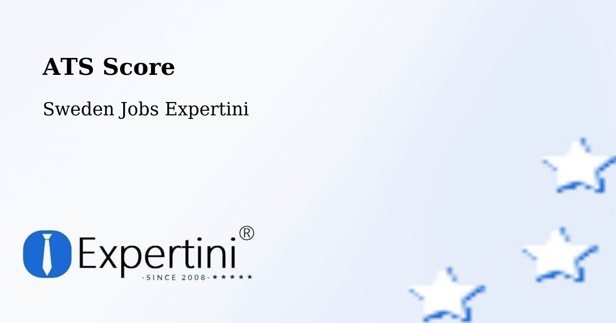 Resume ATS Score & Job Description Match Tool – Ingared - Sweden Jobs Expertini